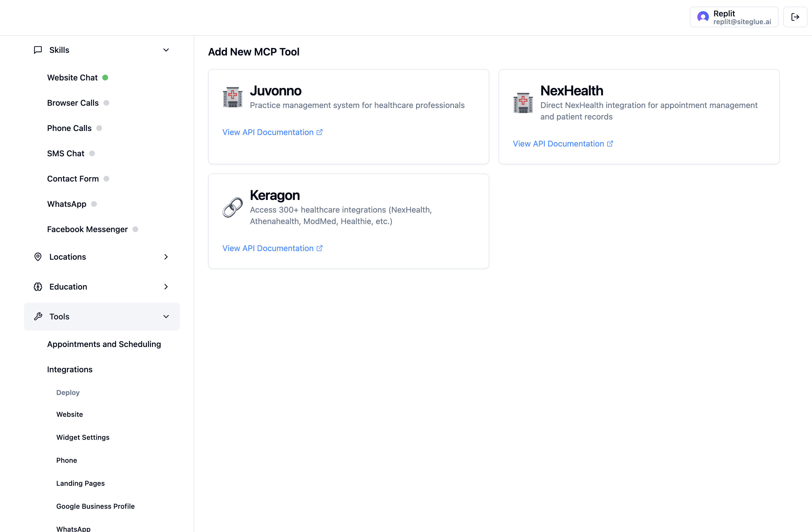 Appointment tools and integrations
